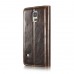 Samsung Galaxy S5 - Caseme Vintage Luxury Slim Flip PU Leather Stand Protective Phone Cover Case - Brown